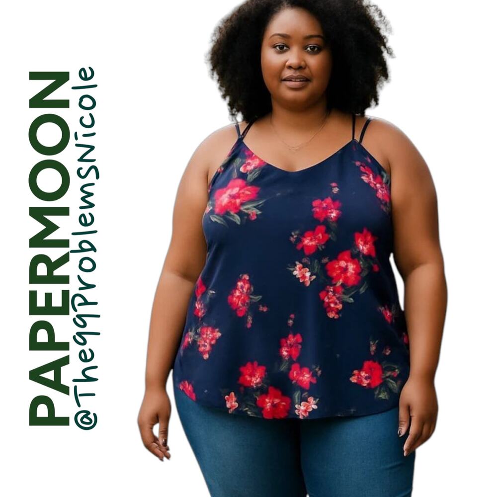 Papermoon Navy Floral Cami